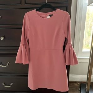 Pink Bell Sleeve Ann Taylor dress NWT